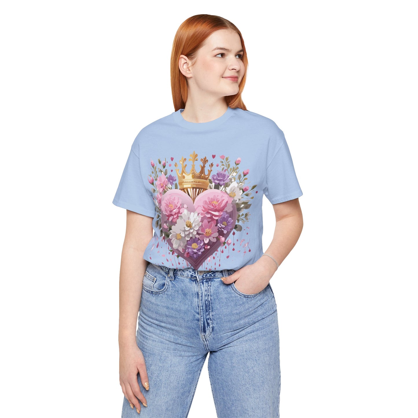 Natural Cotton Tee Shirt - Love story Collection