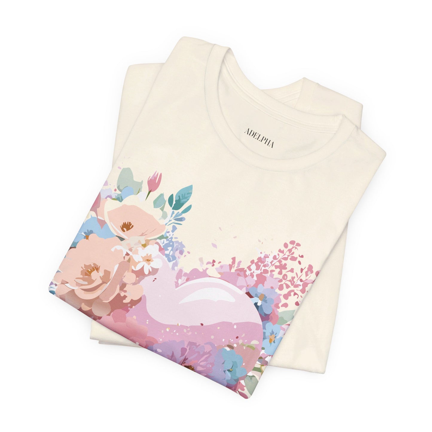 T-shirt en coton naturel - Collection Love story