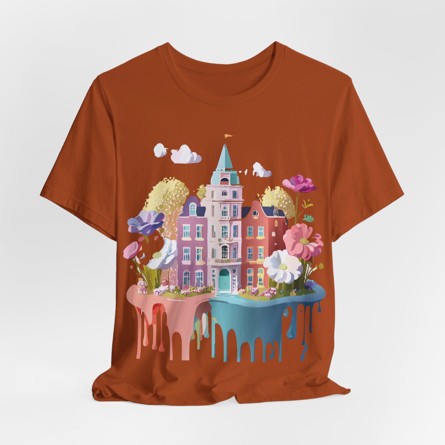 Natural Cotton Tee Shirt - Beautiful Places Collection - Amsterdam