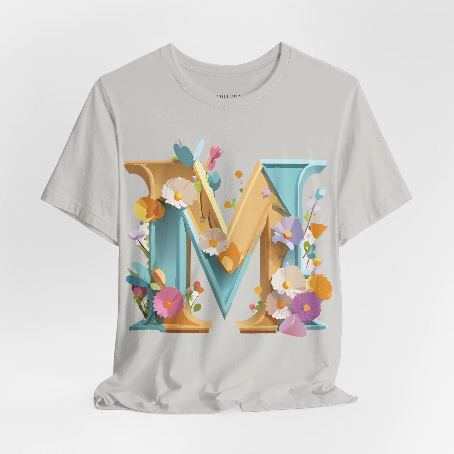 Natural Cotton Tee Shirt - Letters Collection - M