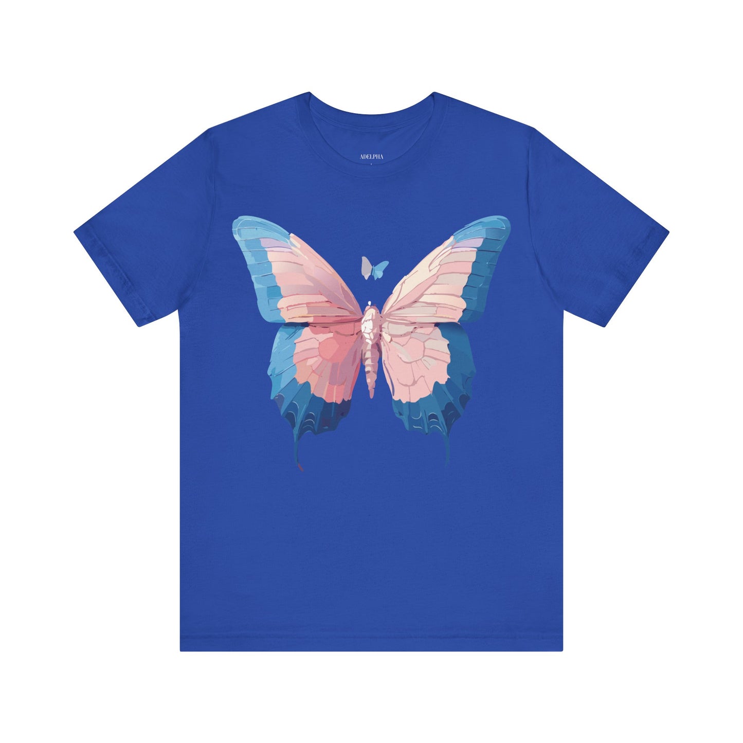 T-Shirt aus natürlicher Baumwolle mit Schmetterling