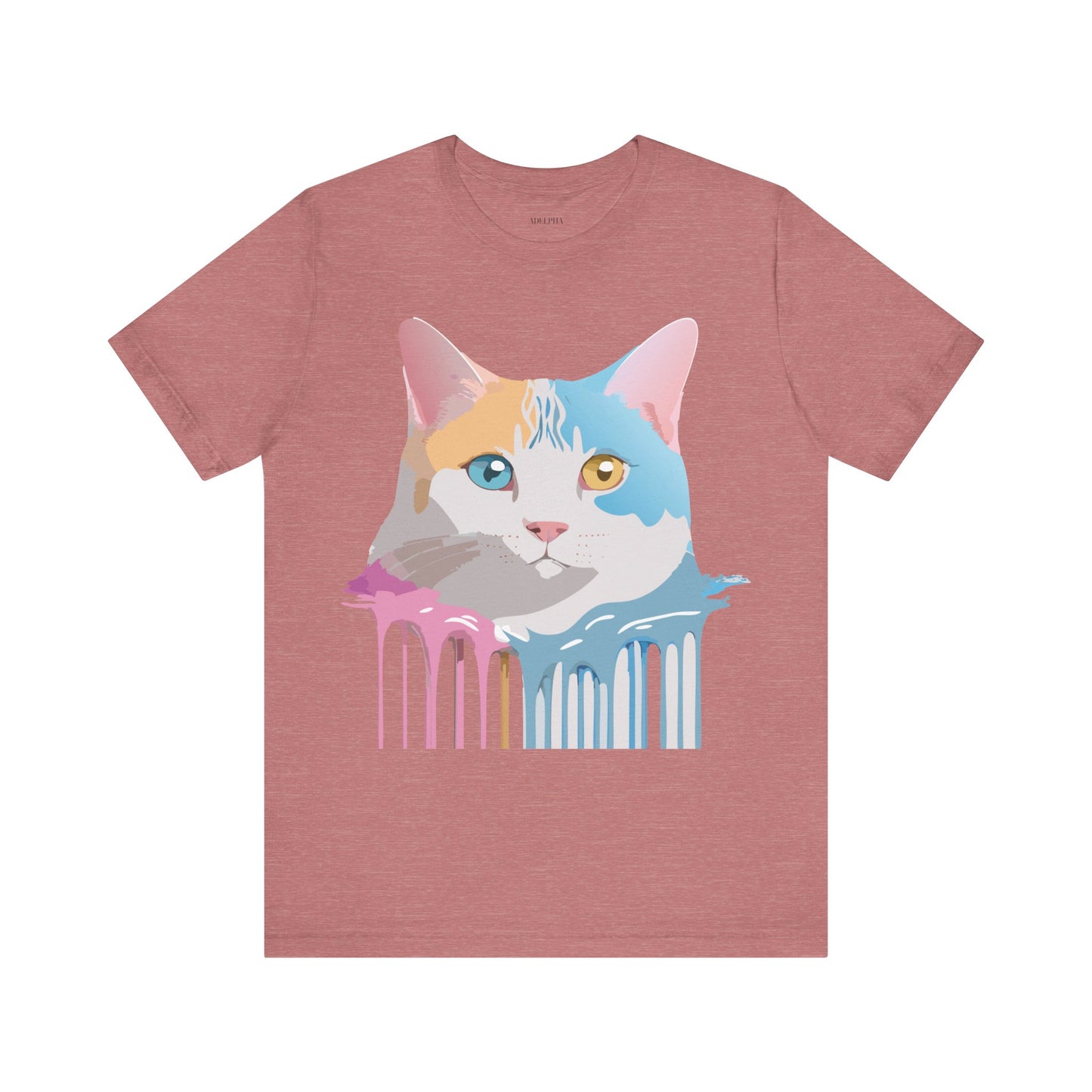 T-shirt en coton naturel avec chat