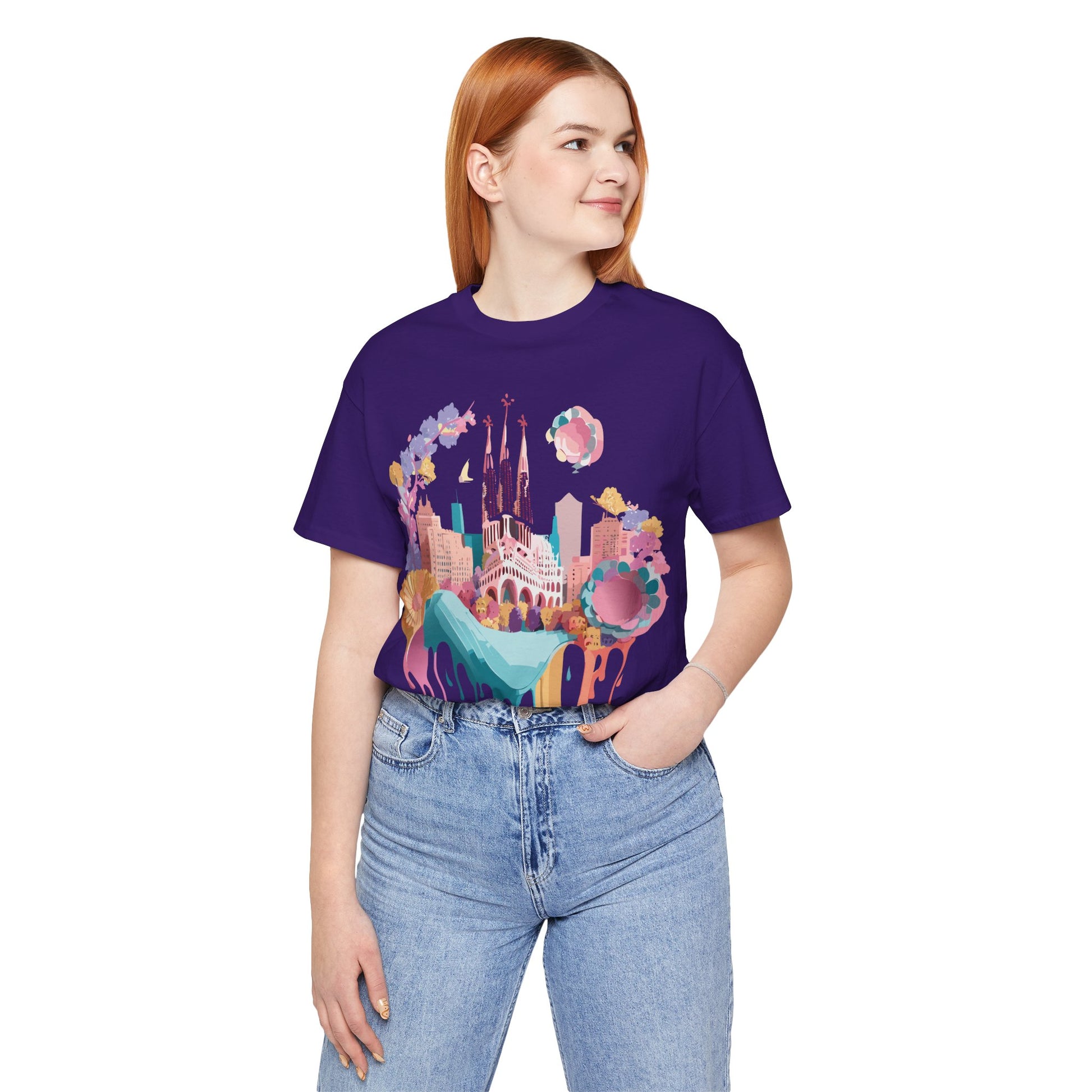 Tourist Shirt, Shirt with Barcelona - ADELPHA