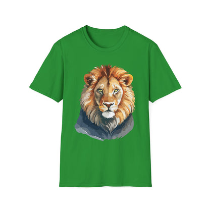 Lion Shirt Unisex Animal Tee Gildan Softstyle 64000 100 Percent Ring Spun Cotton