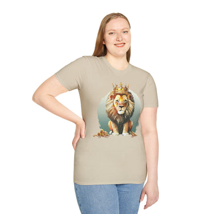 Unisex Lion Shirt Animal Tee Softstyle Gildan 64000 100 Percent Cotton Tee