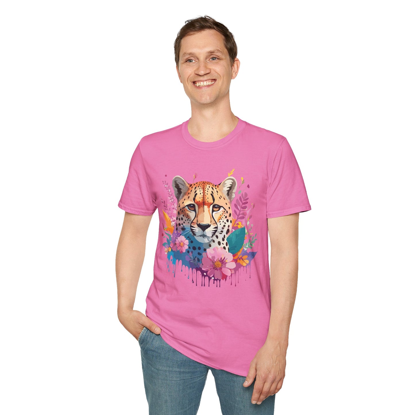 Cheetah Shirt, Shirt with Cheetah, Cheetah Tee, Shirt with Animals