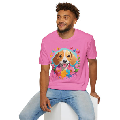 Dog Shirt Unisex Animal Tee Softstyle Cotton Comfort Everyday Wear