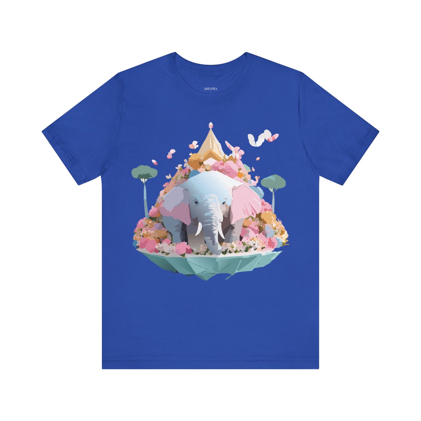 Natural Cotton Tee Shirt with Elephant