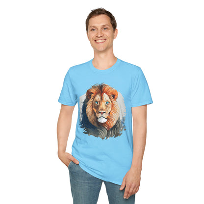 Lion Shirt Unisex Animal Tee Gildan Softstyle 64000 100 Percent Ring Spun Cotton