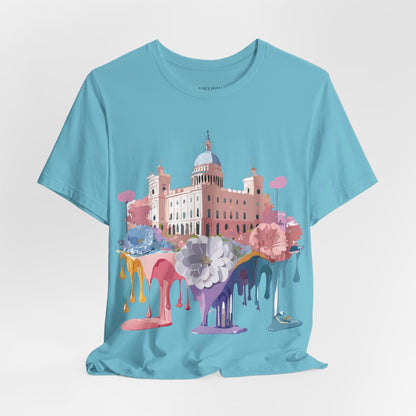 Natural Cotton Tee Shirt - Beautiful Places Collection - Madrid Printify