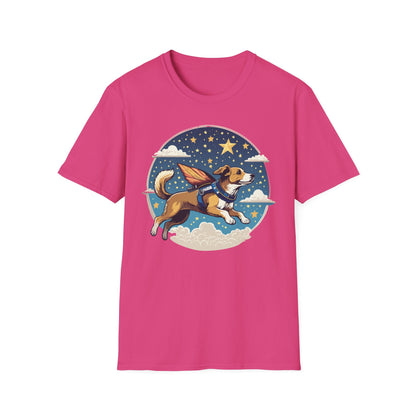 Dog Shirt Unisex Animal Print Tee Hundred Percent Cotton Softstyle Gildan 64000