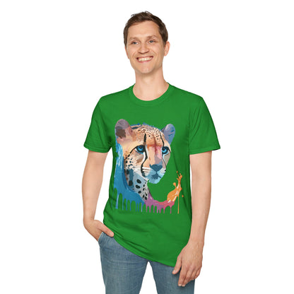 Cheetah Shirt Unisex Tee Softstyle Gildan 64000 100 Percent Ring Spun Cotton