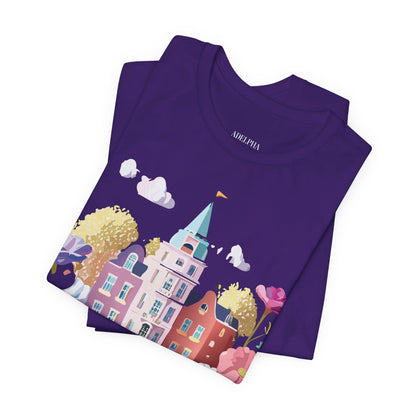 Natural Cotton Tee Shirt - Beautiful Places Collection - Amsterdam Printify