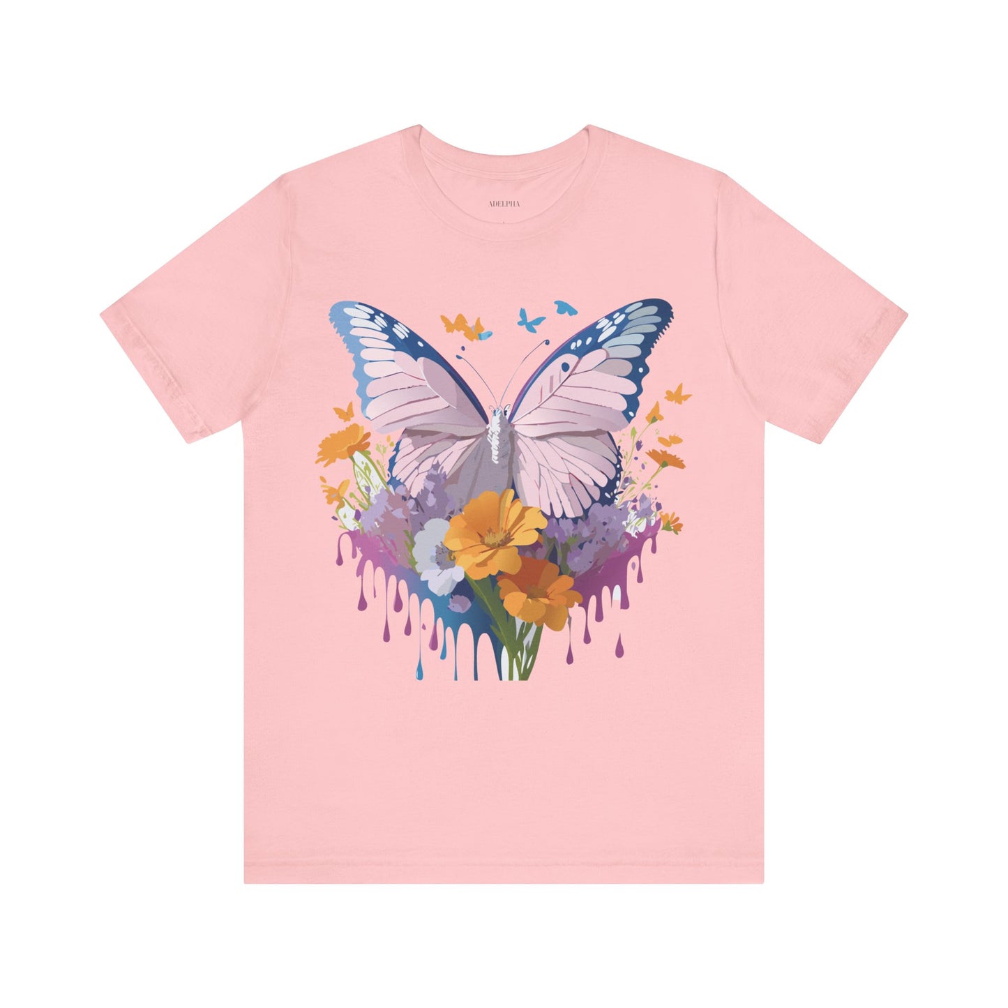 T-shirt en coton naturel avec papillon