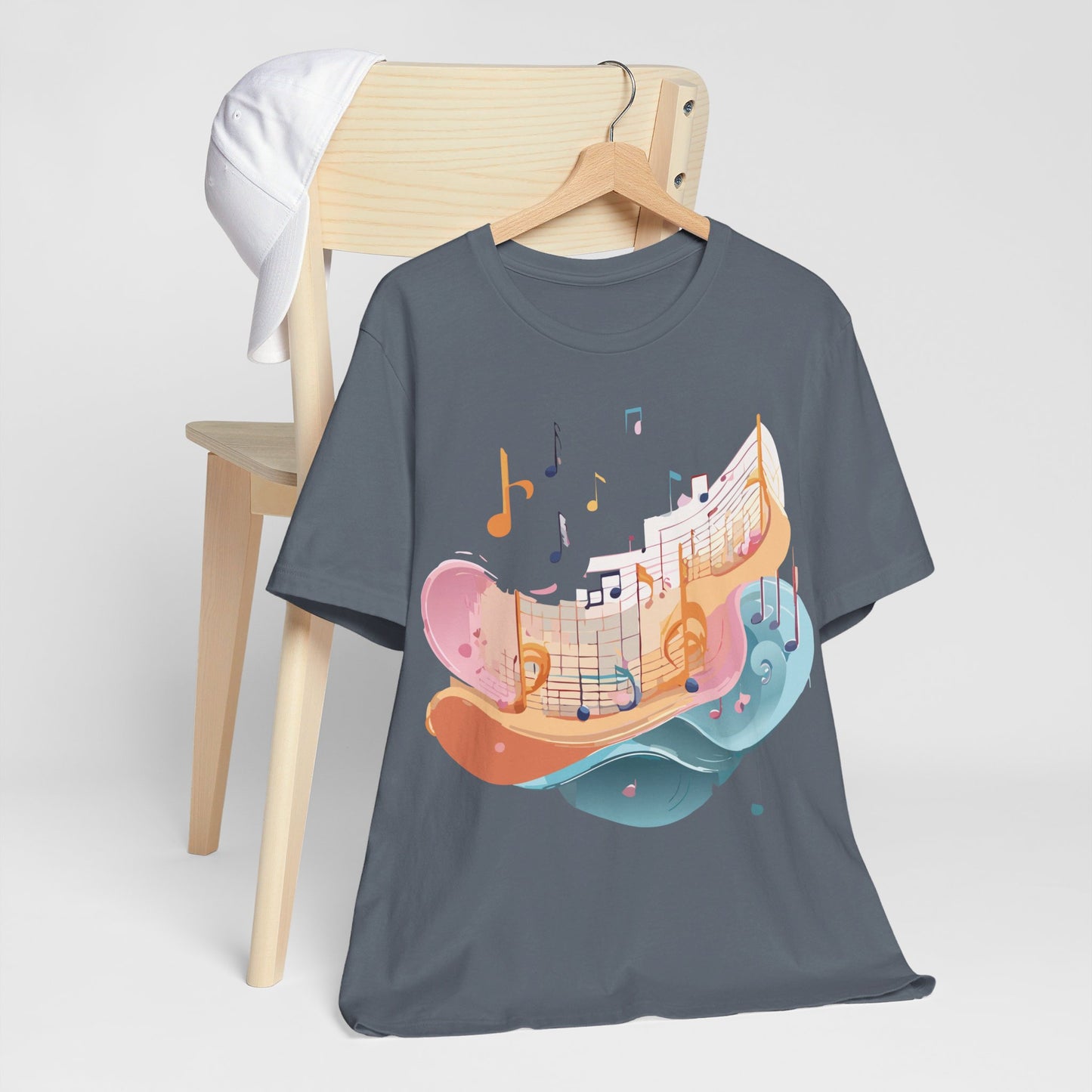 T-Shirt aus natürlicher Baumwolle – Musikkollektion