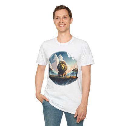 Lion Shirt Unisex Animal Tee Gildan Softstyle 64000 One Hundred Percent Cotton
