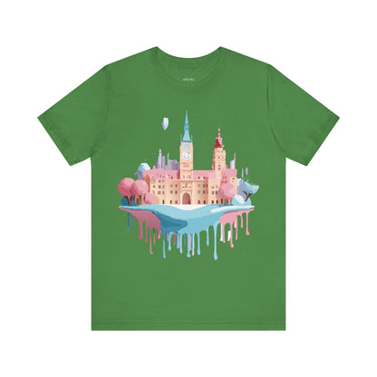 Natural Cotton Tee Shirt - Beautiful Places Collection - Prague Printify