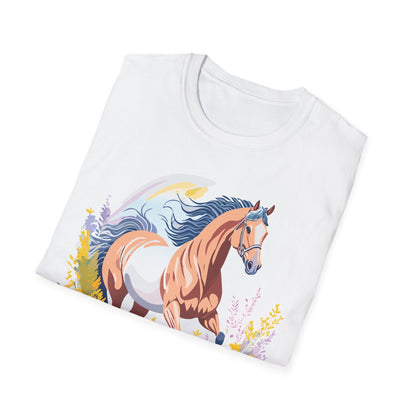 Horse Shirt Unisex Gildan Softstyle Tee 100 Ring Spun Cotton