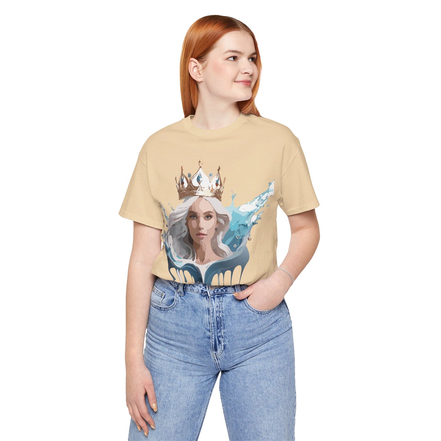 T-Shirt aus natürlicher Baumwolle – Queen Collection