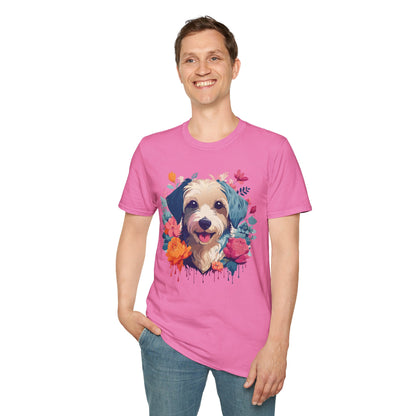Dog Shirt Unisex Animal Tee Made From 100 Percent Ring Spun Cotton