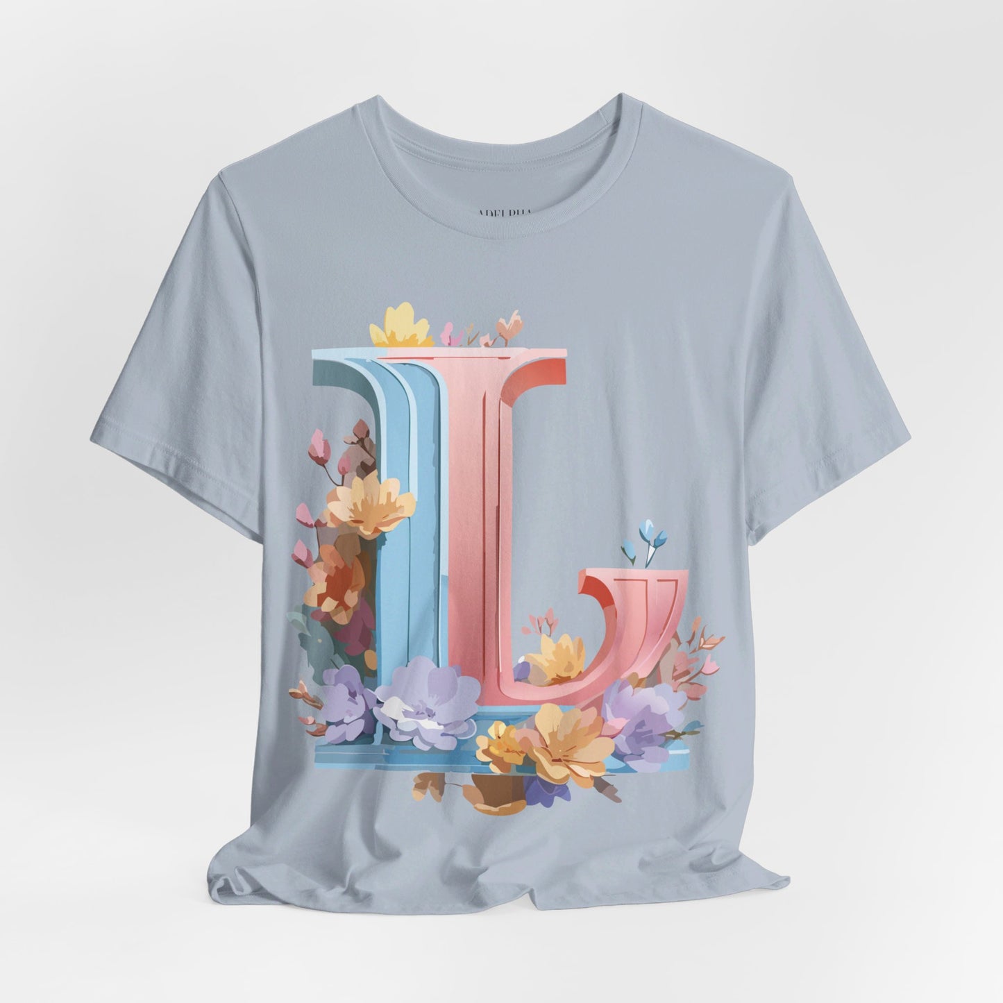 Natural Cotton Tee Shirt - Letters Collection - L