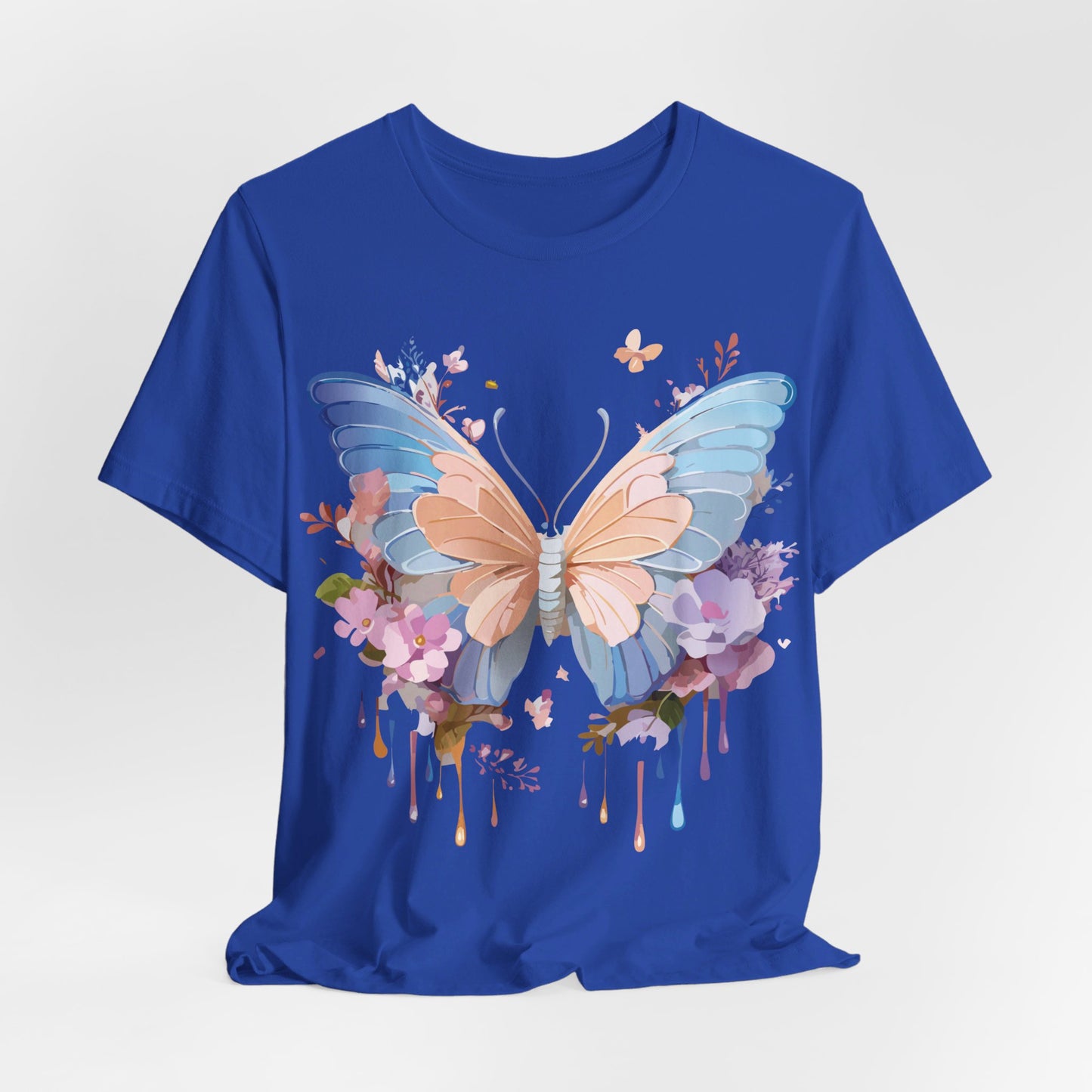 T-Shirt aus natürlicher Baumwolle mit Schmetterling