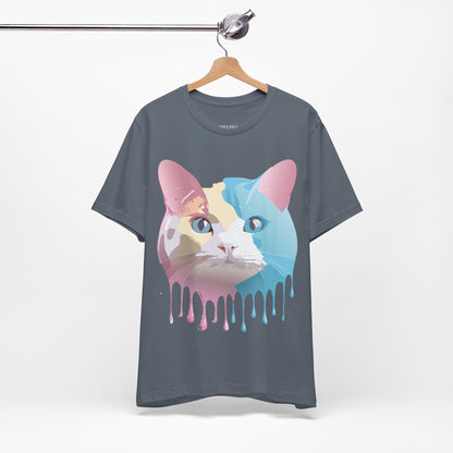 Natural Cotton Tee Shirt with Cat Printify
