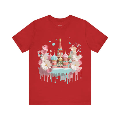 Natural Cotton Tee Shirt - Beautiful Places Collection - Moscow Printify