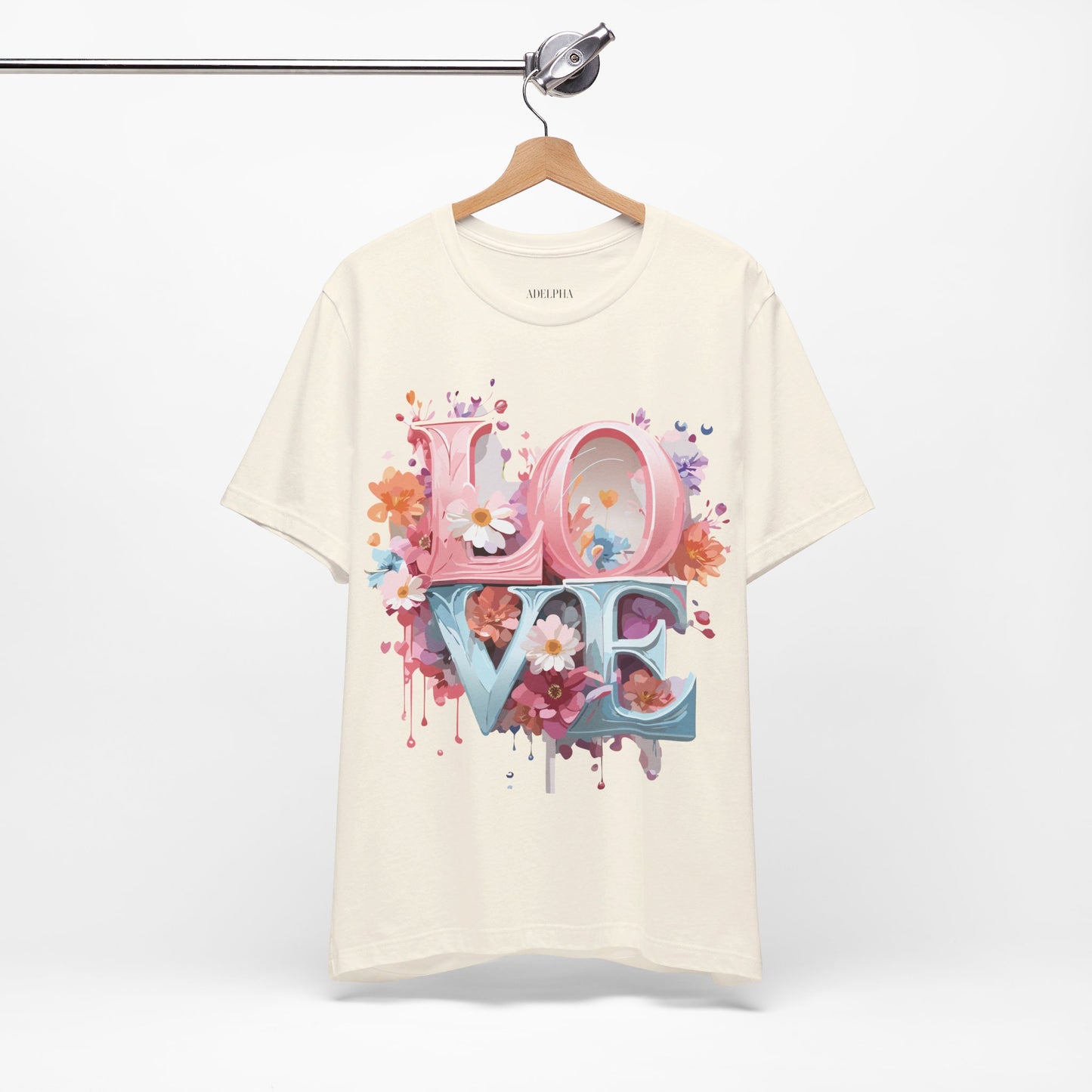 T-Shirt aus natürlicher Baumwolle – Love Story-Kollektion