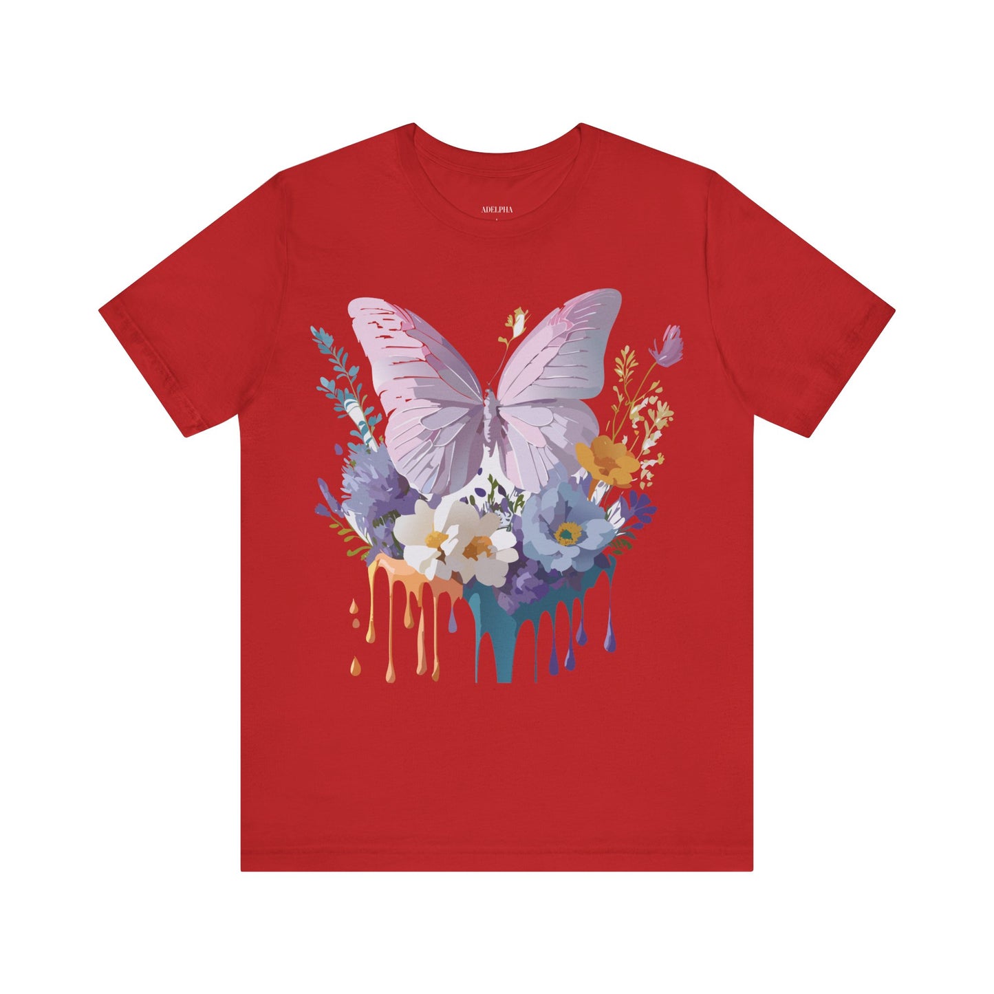 T-shirt en coton naturel avec papillon