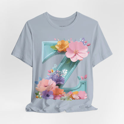 Natural Cotton Tee Shirt - Letters Collection - Z Printify
