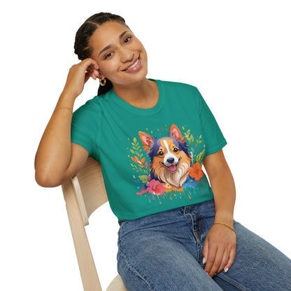 Dog Shirt Unisex Animal Tee Softstyle Gildan 64000 Cotton Tee