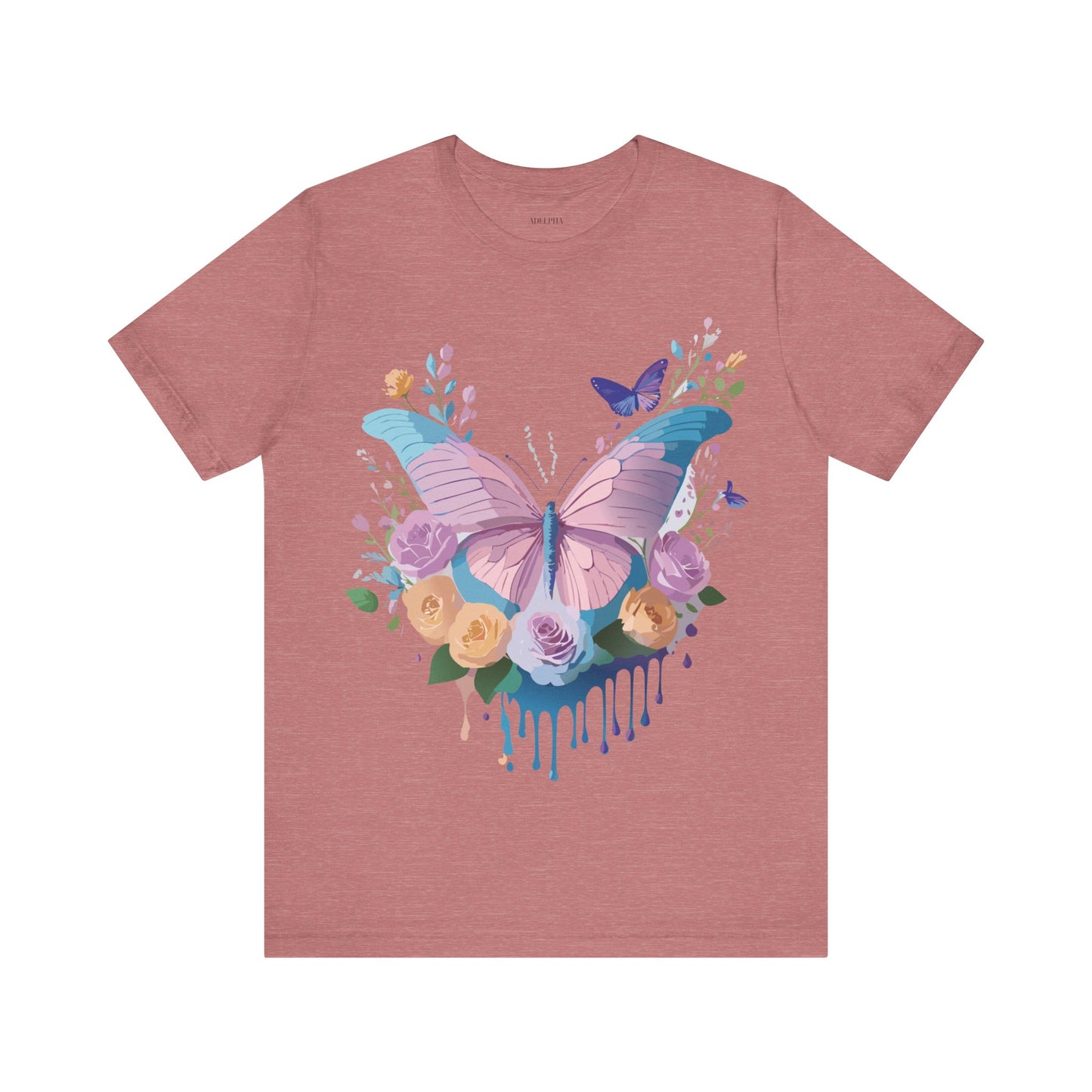 T-shirt en coton naturel avec papillon