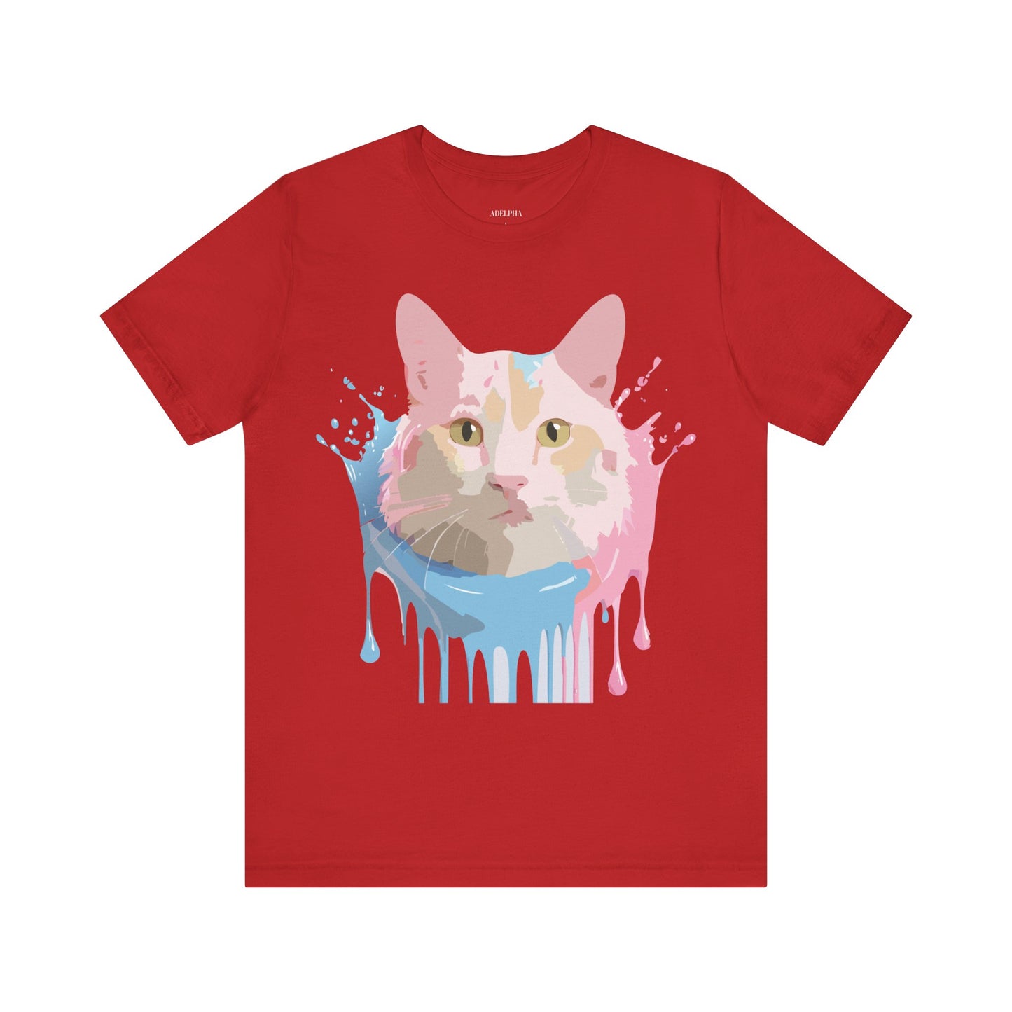 T-shirt en coton naturel avec chat