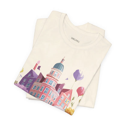 Natural Cotton Tee Shirt - Beautiful Places Collection - Amsterdam Printify