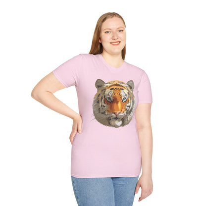 Unisex Tiger Shirt Animal Print Tee Gildan Softstyle Cotton Quality