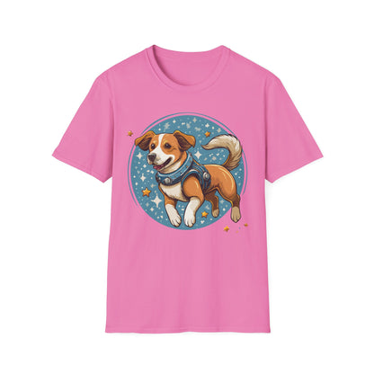 Unisex Dog And Animal Print Shirt Gildan Softstyle 64000 Tee