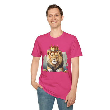 Lion Shirt Unisex Animal Tee Gildan Softstyle 64000 Comfort Fit