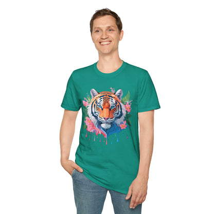 Tiger Shirt Unisex Animal Tee Softstyle Gildan 64000 Cotton Tee