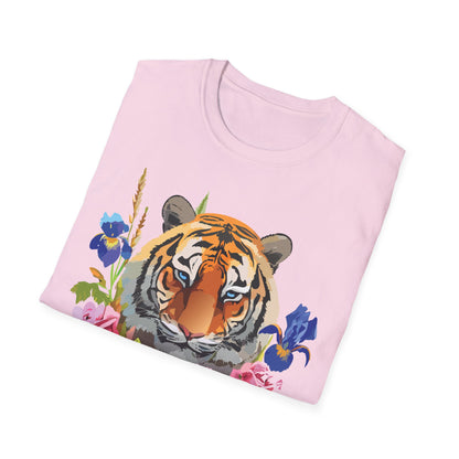 Unisex Tiger Shirt Softstyle Graphic Tee 100 Percent Cotton Apparel
