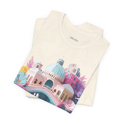 Natural Cotton Tee Shirt - Beautiful Places Collection - Venice Printify
