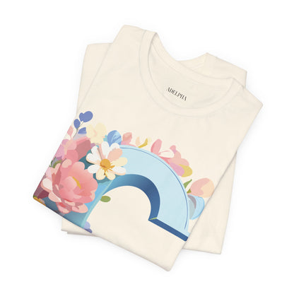 Natural Cotton Tee Shirt - Letters Collection - C Printify