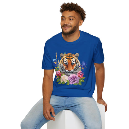 Unisex Tiger Shirt Softstyle Graphic Tee 100 Percent Cotton Apparel