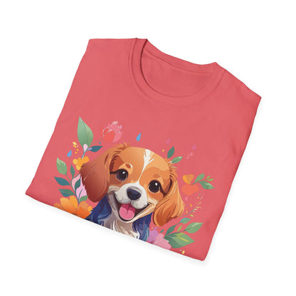 Dog Shirt Animal Print Tee Unisex Gildan Softstyle 64000 Cotton Tee