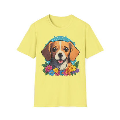 Dog Shirt Unisex Animal Tee Softstyle Cotton Ring Spun Comfort