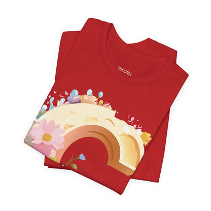 Natural Cotton Tee Shirt - Letters Collection - C Printify