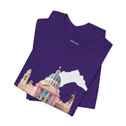Natural Cotton Tee Shirt - Beautiful Places Collection - Madrid Printify