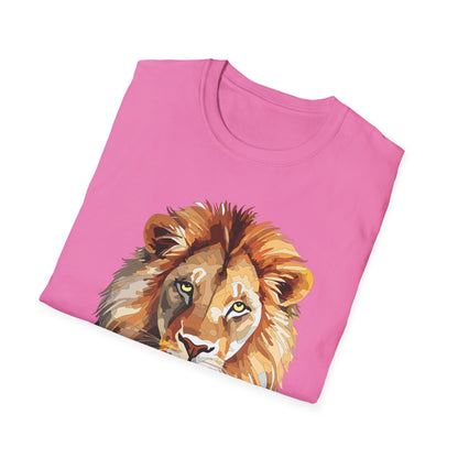 Lion Shirt Unisex Animal Tee Gildan Softstyle 64000 100 Percent Ring Spun Cotton