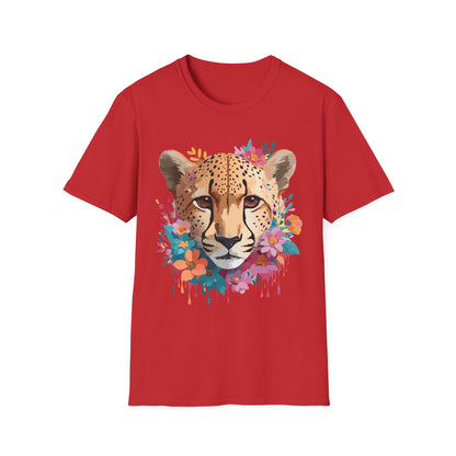Cheetah Print Unisex Softstyle Tee Gildan 64000 Cotton Short Sleeve Shirt