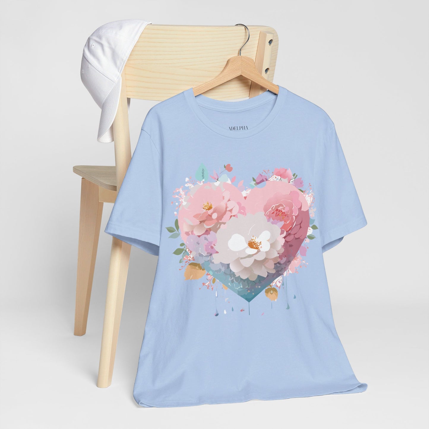 T-Shirt aus natürlicher Baumwolle – Love Story-Kollektion